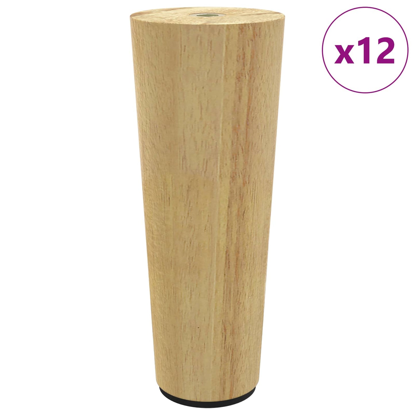 Møbelben 12 pcs Brun Ø 44 x 100 mm Massiv Eucalyptus Træ