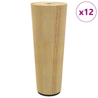 Møbelben 12 pcs Brun Ø 44 x 100 mm Massiv Eucalyptus Træ
