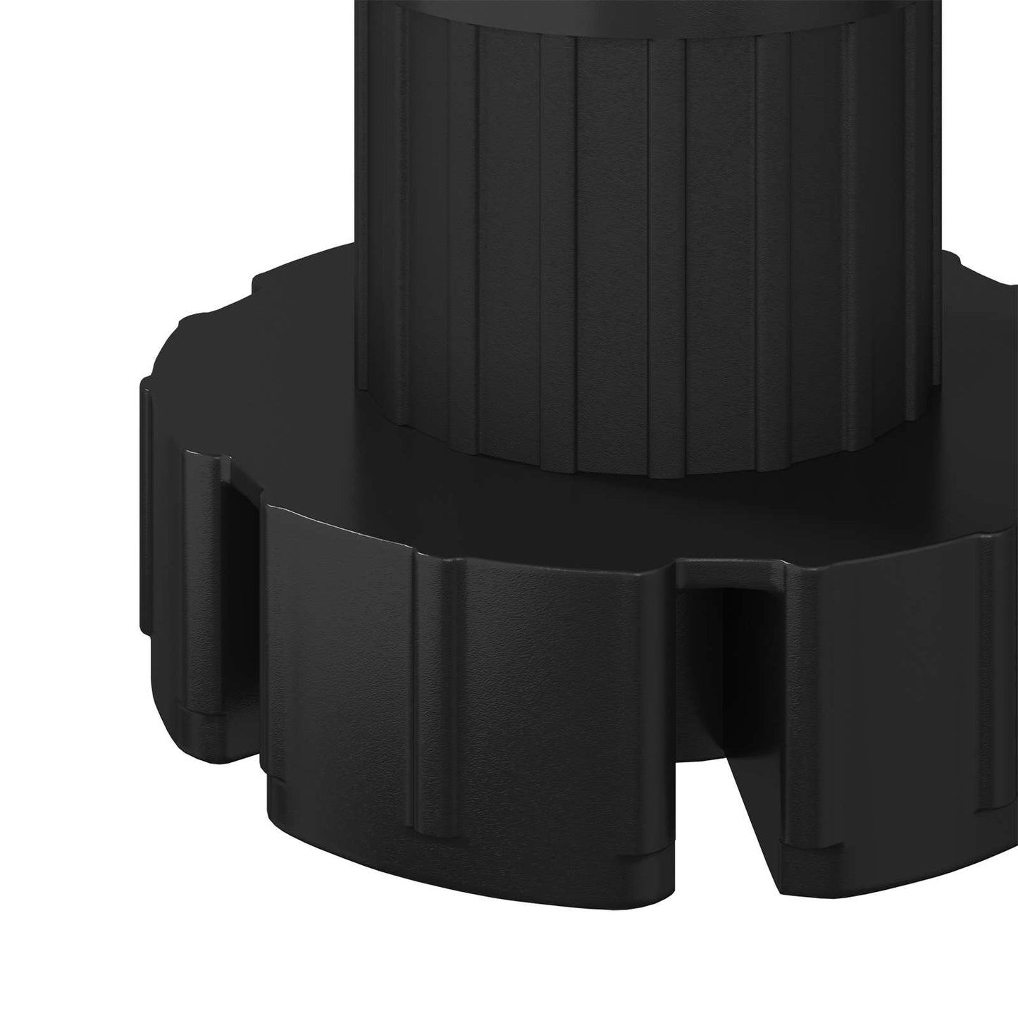Møbelben Indstillelig 12 pcs Sort 46 x 46 x 128 mm PP