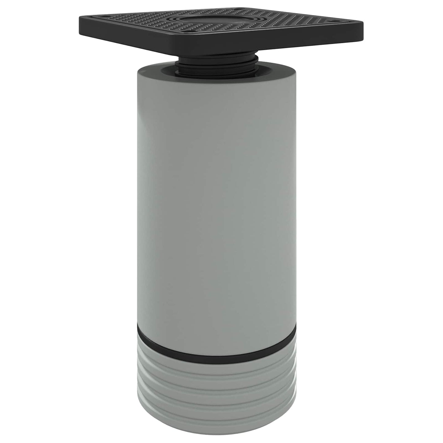 Møbelben Indstillelig 12 pcs Hvid 64 x 64 x 100 mm PP