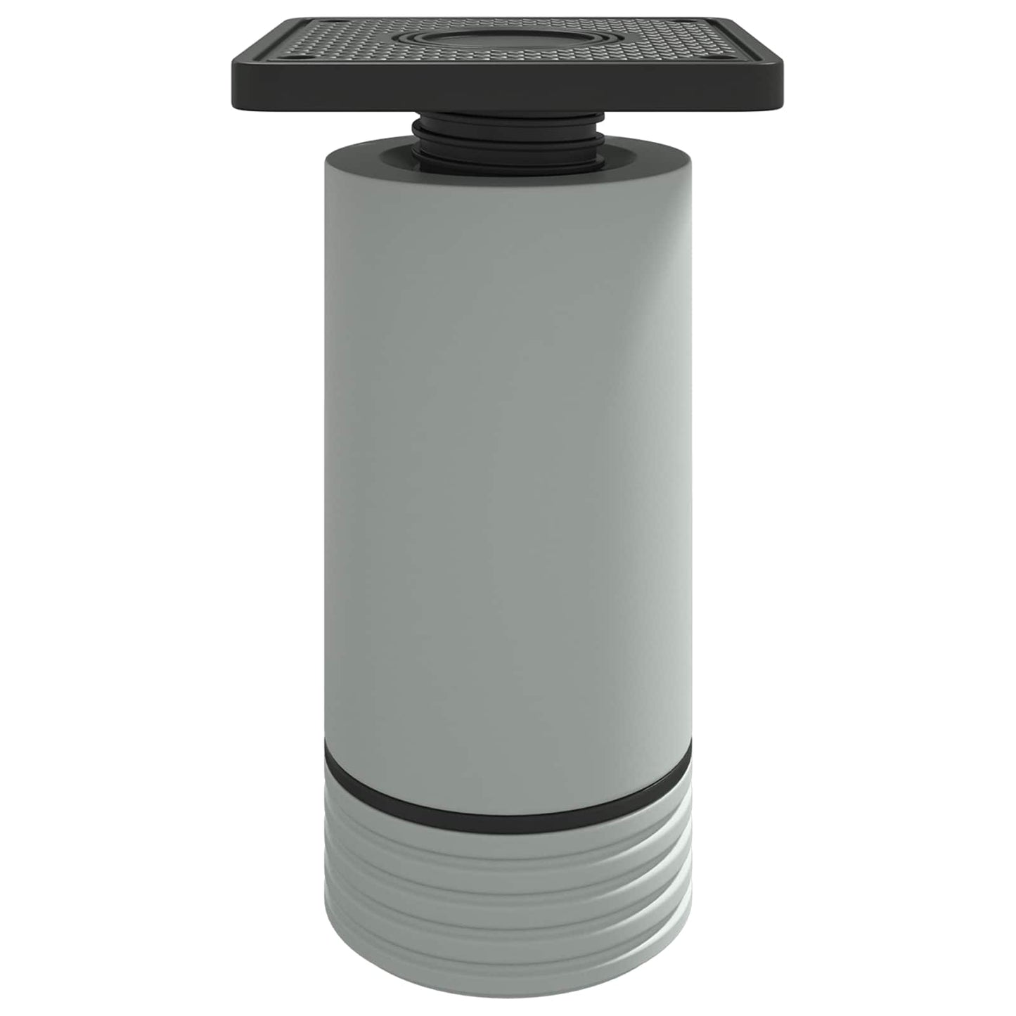 Møbelben Indstillelig 12 pcs Hvid 64 x 64 x 100 mm PP