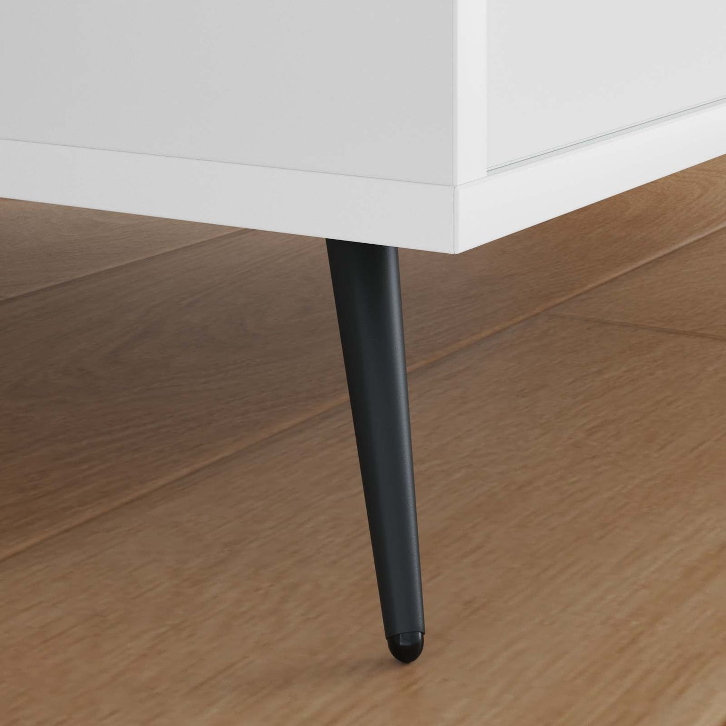 Stående Fødder 12 pcs Sort 56 x 56 x 100 mm Jern