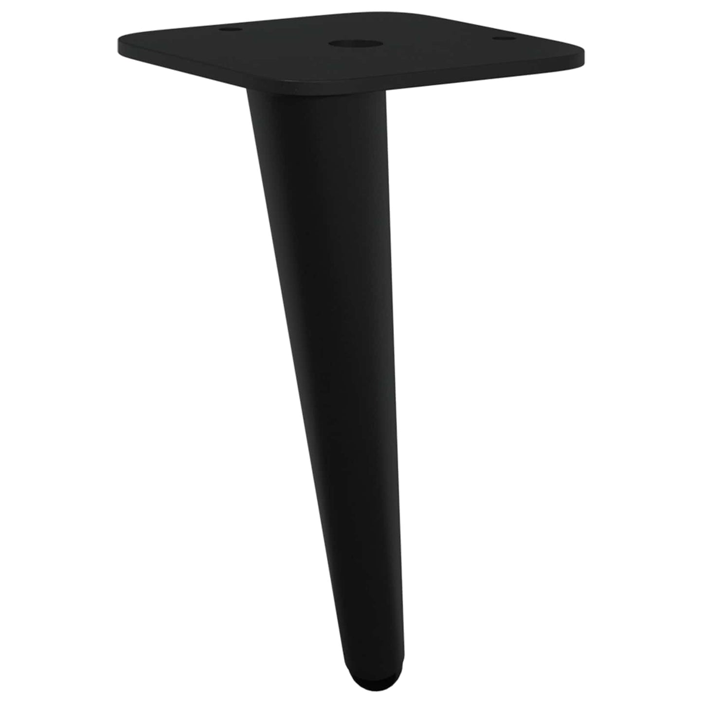 Stående Fødder 12 pcs Sort 56 x 56 x 100 mm Jern