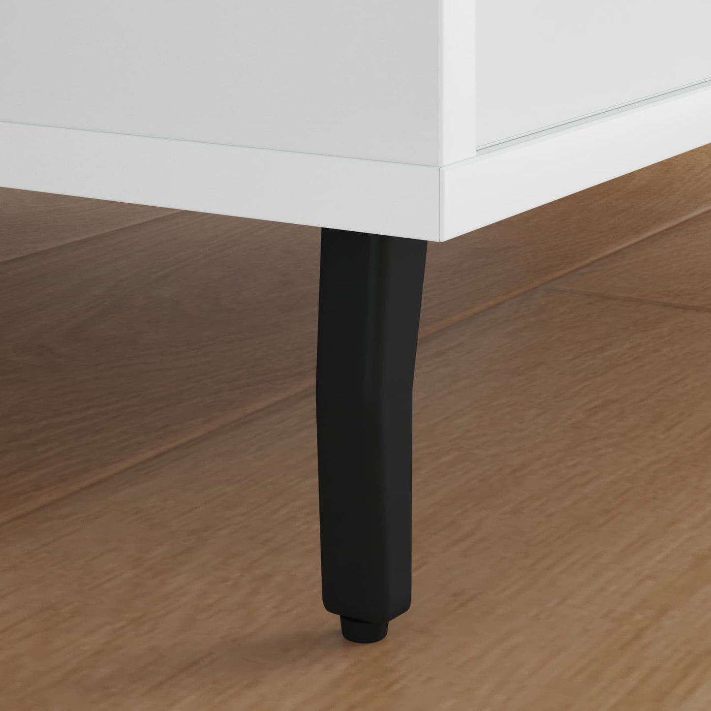 Stående Fødder 12 pcs Sort 40 x 40 x 100 mm Jern