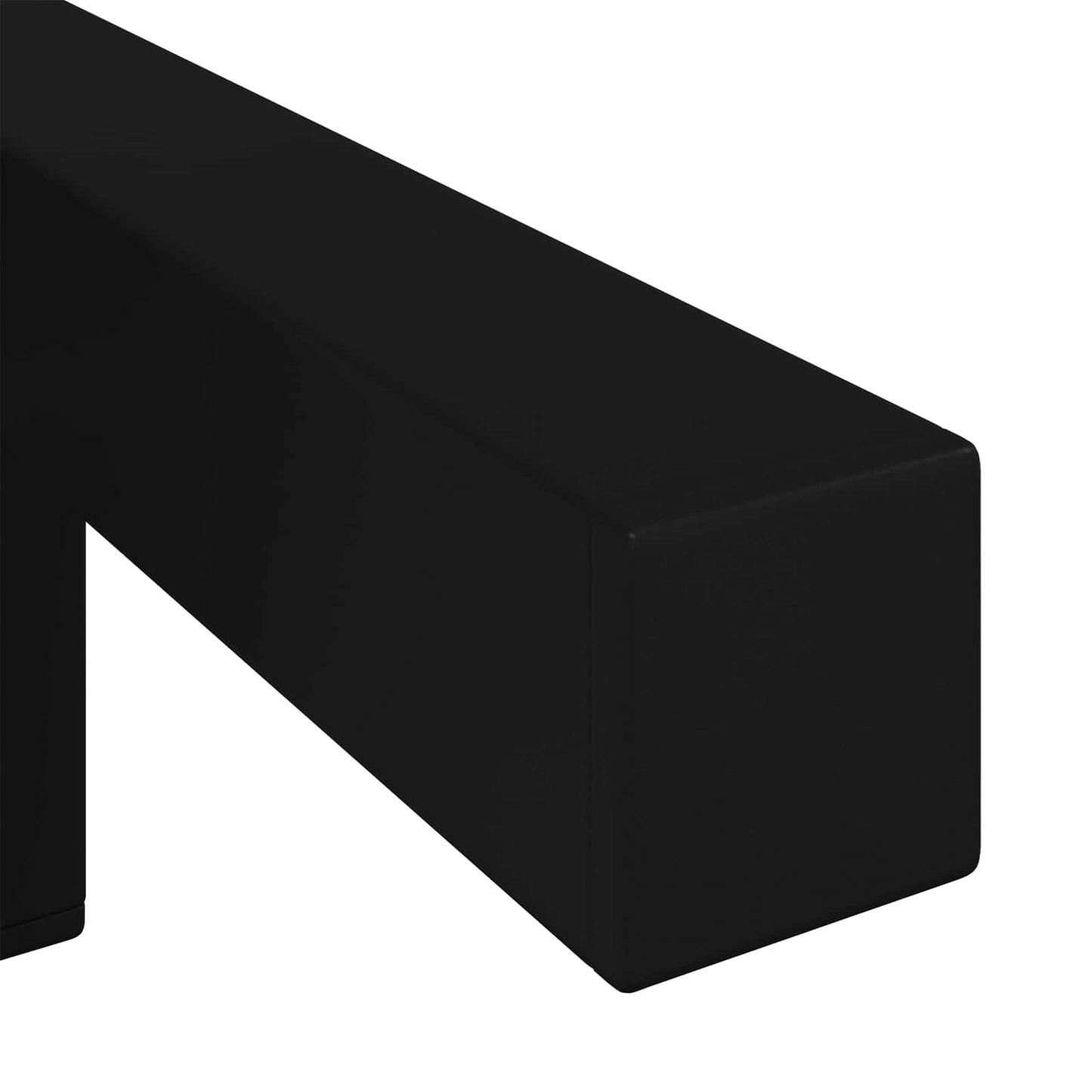 Stående Fødder 12 stk. Sort 57 x 57 x 100 mm Jern