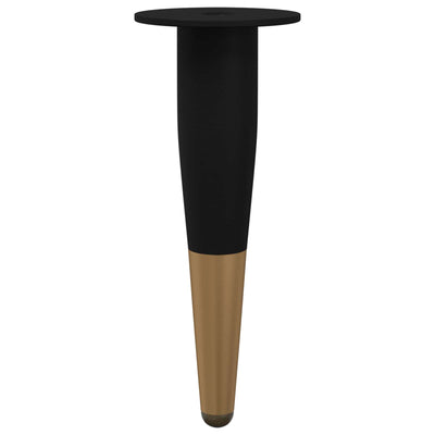 Møbelben 2 pcs Sort og Guld Ø 40 x 98 mm Jern