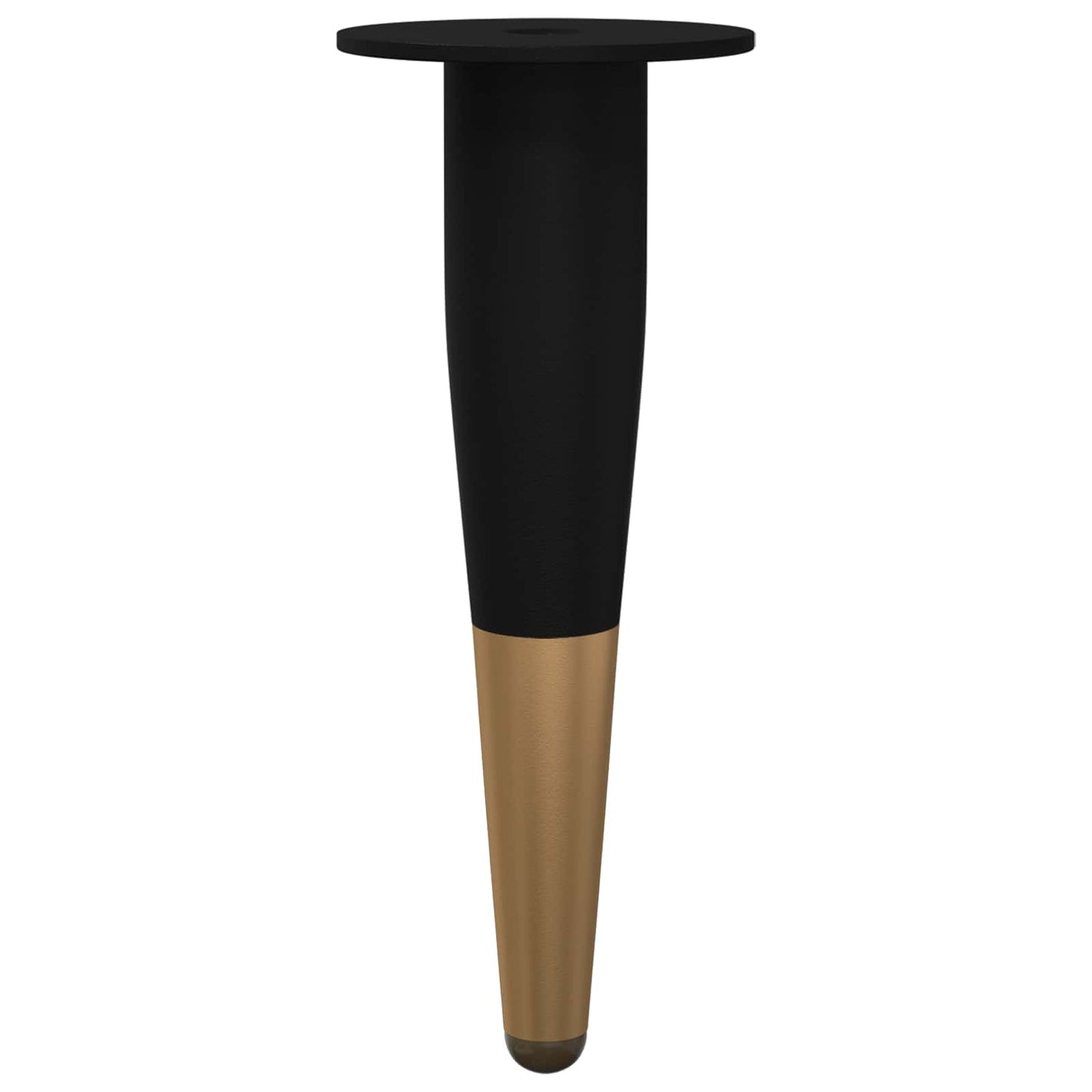 Møbelben 2 pcs Sort og Guld Ø 40 x 98 mm Jern
