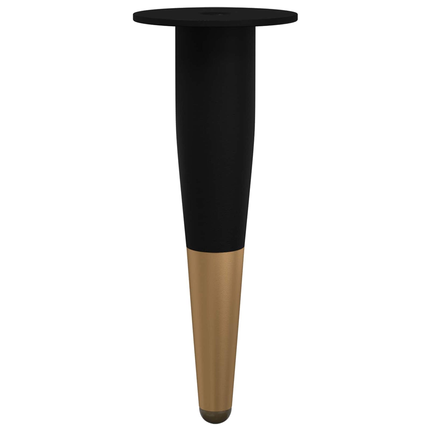 Møbelben 12 pcs Sort og Guld Ø 40 x 98 mm Jern