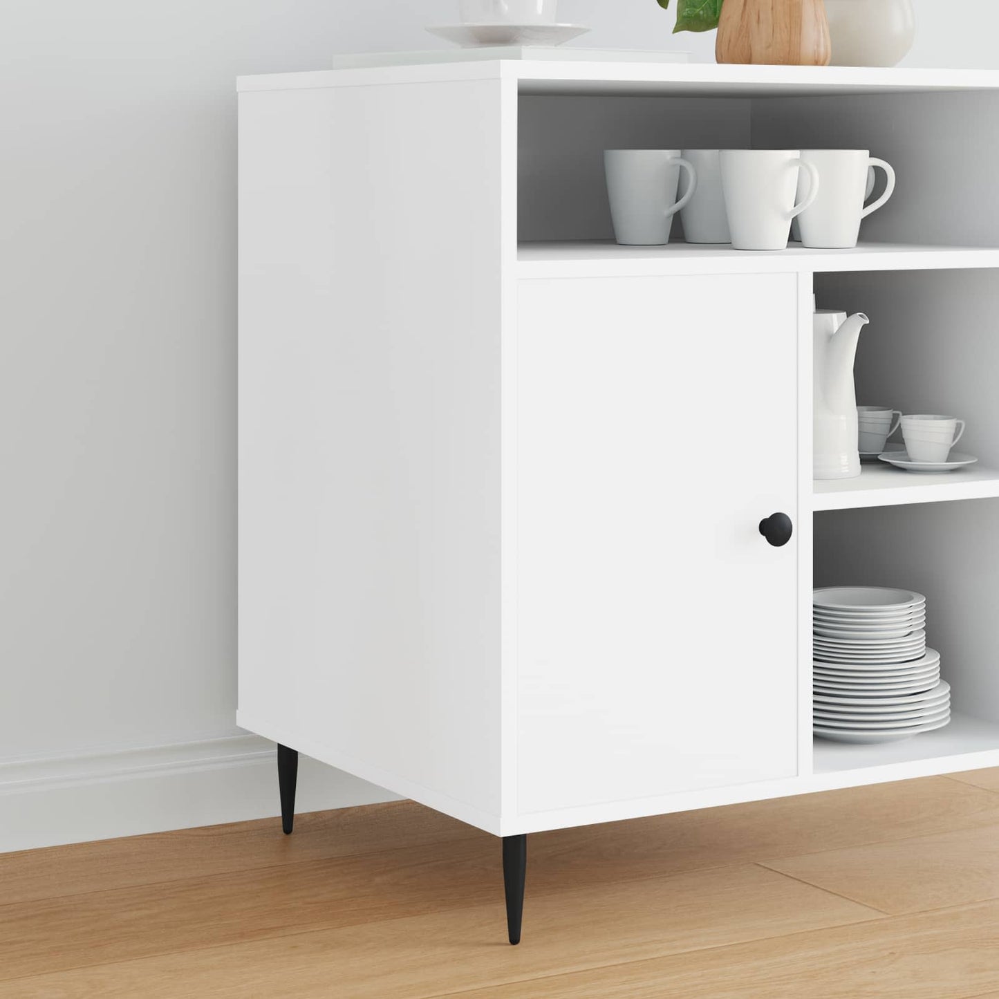 Møbelben 2 pcs Sort Ø 40 x 98 mm Jern