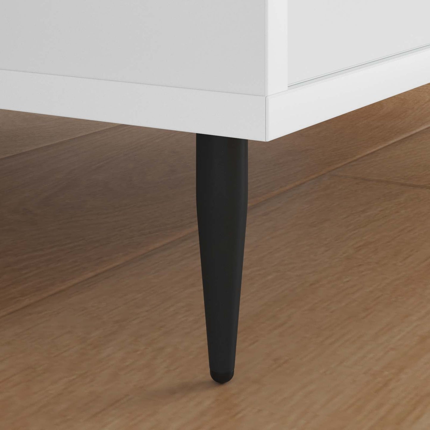 Møbelben 2 pcs Sort Ø 40 x 98 mm Jern