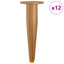 Stående Fødder 12 pcs Guld 98 x 40 mm Jern