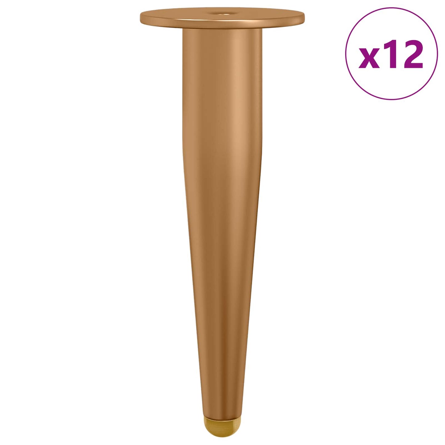 Stående Fødder 12 pcs Guld 98 x 40 mm Jern