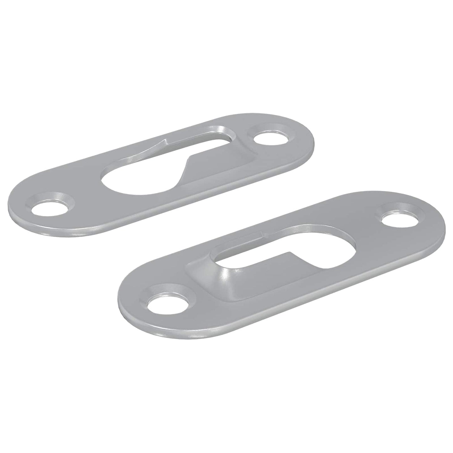 Nøglehul ophæng 2 pcs Sølv 45 x 16 x 3.5 mm Jern