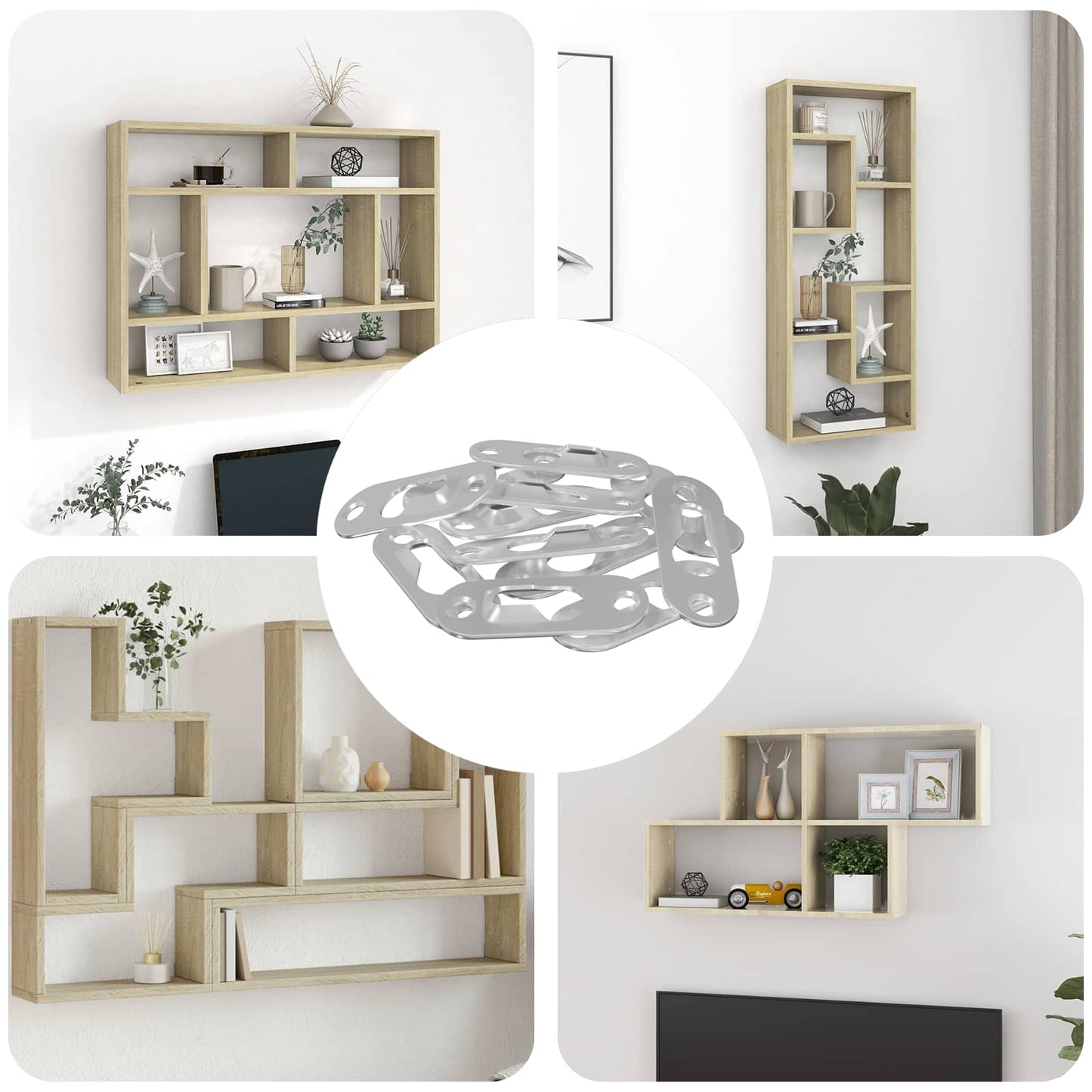 Nøglehul ophæng 12 pcs Sølv 45 x 16 x 3.5 mm Jern
