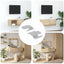 Flush Mount Beslag 2 pcs Sølv 75 x 66 x 1,4 mm Stål
