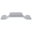 Flush Mount Beslag 2 pcs Sølv 75 x 66 x 1,4 mm Stål