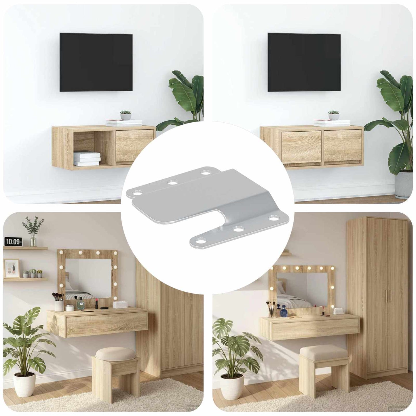 Flush Mount Beslag 419 pcs Sølv 75 x 66 x 1,4 mm Stål