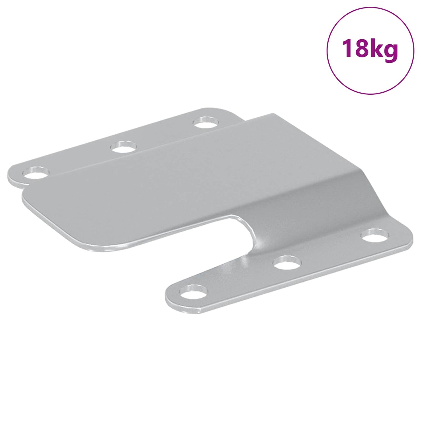 Flush Mount Beslag 419 pcs Sølv 75 x 66 x 1,4 mm Stål