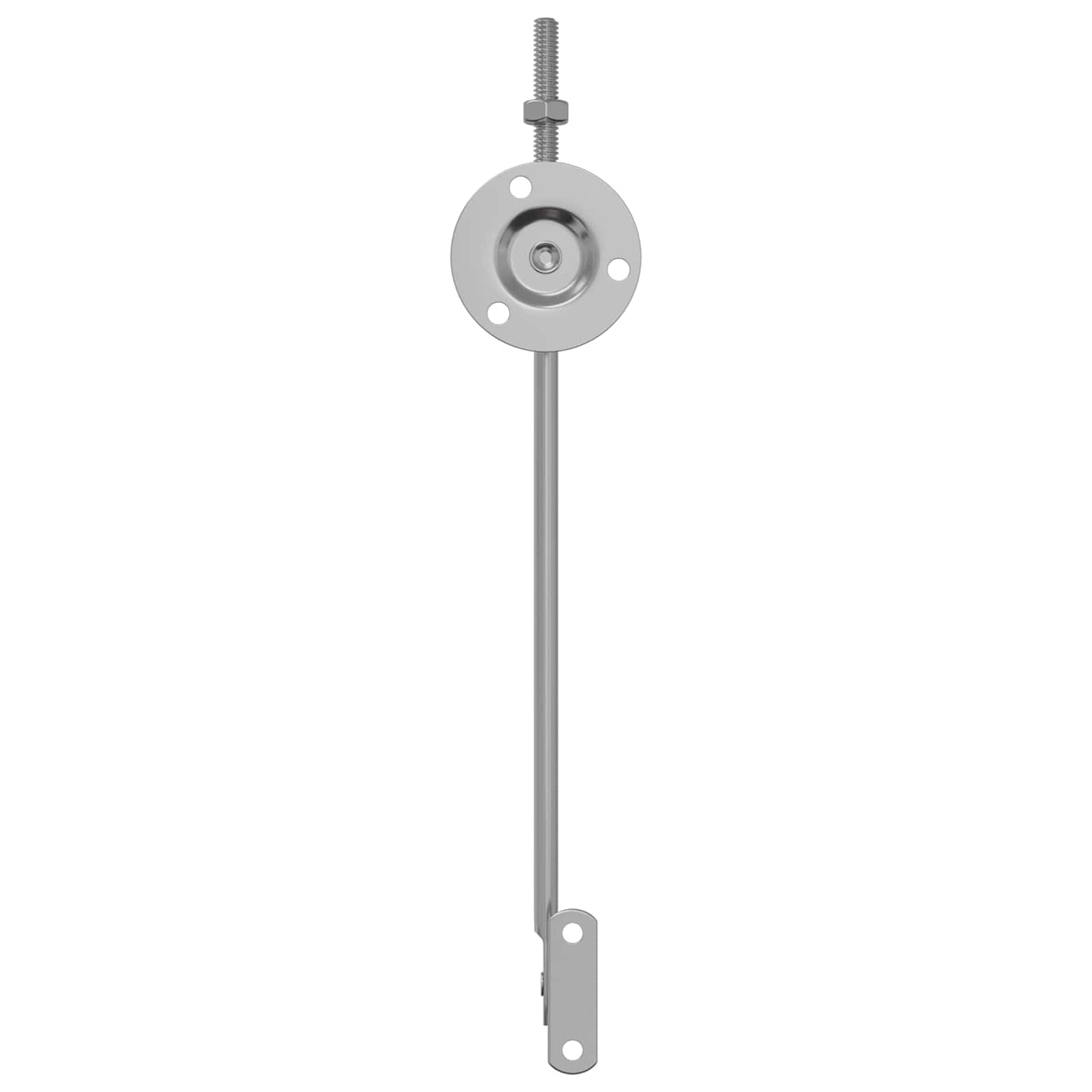 Låg støttehængsel 2 pcs Sølv 194 x 36 x 18 mm Jern