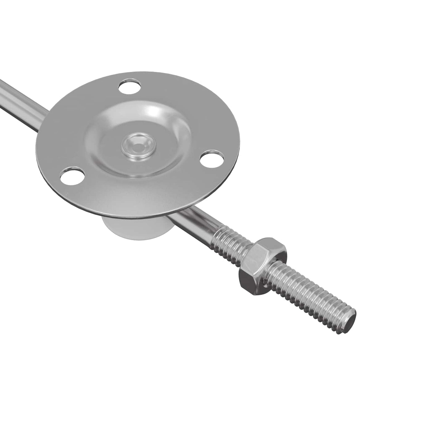Låg støttehængsel 12 pcs Sølv 194 x 36 x 18 mm Jern