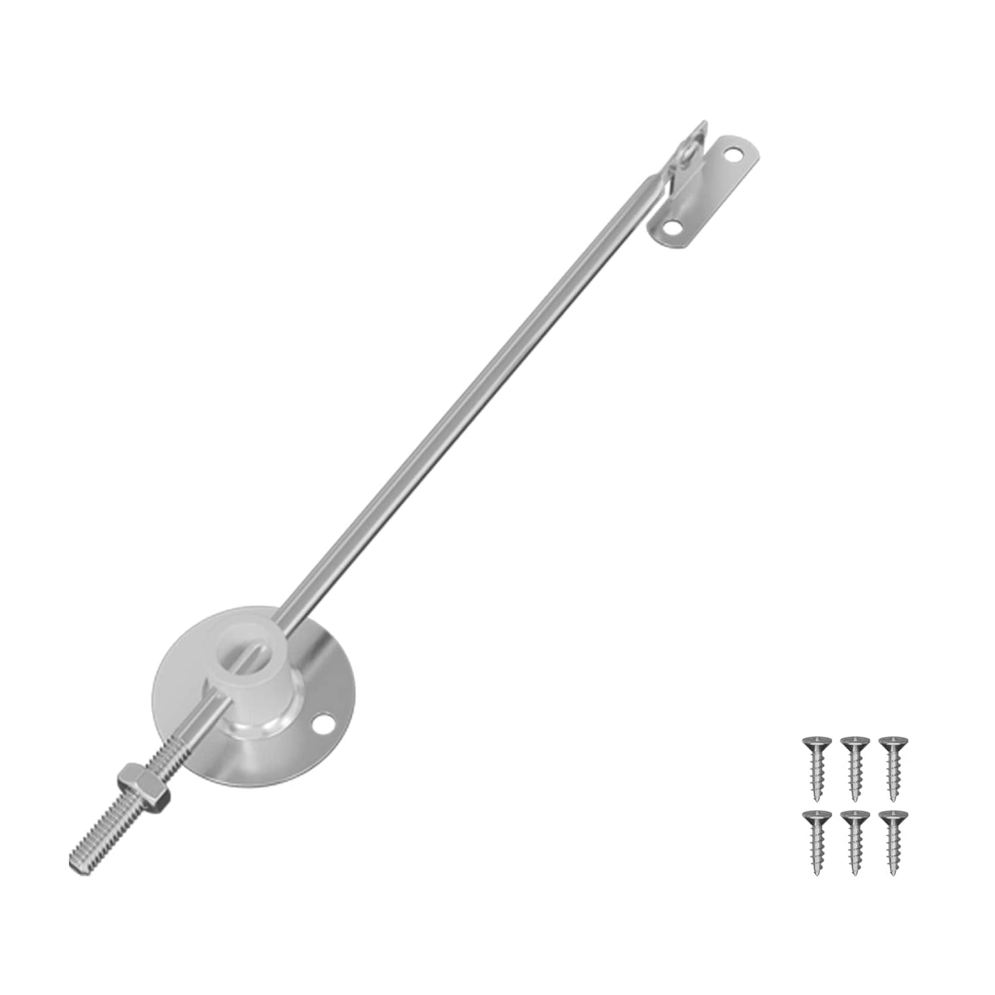 Låg støttehængsel 12 pcs Sølv 194 x 36 x 18 mm Jern