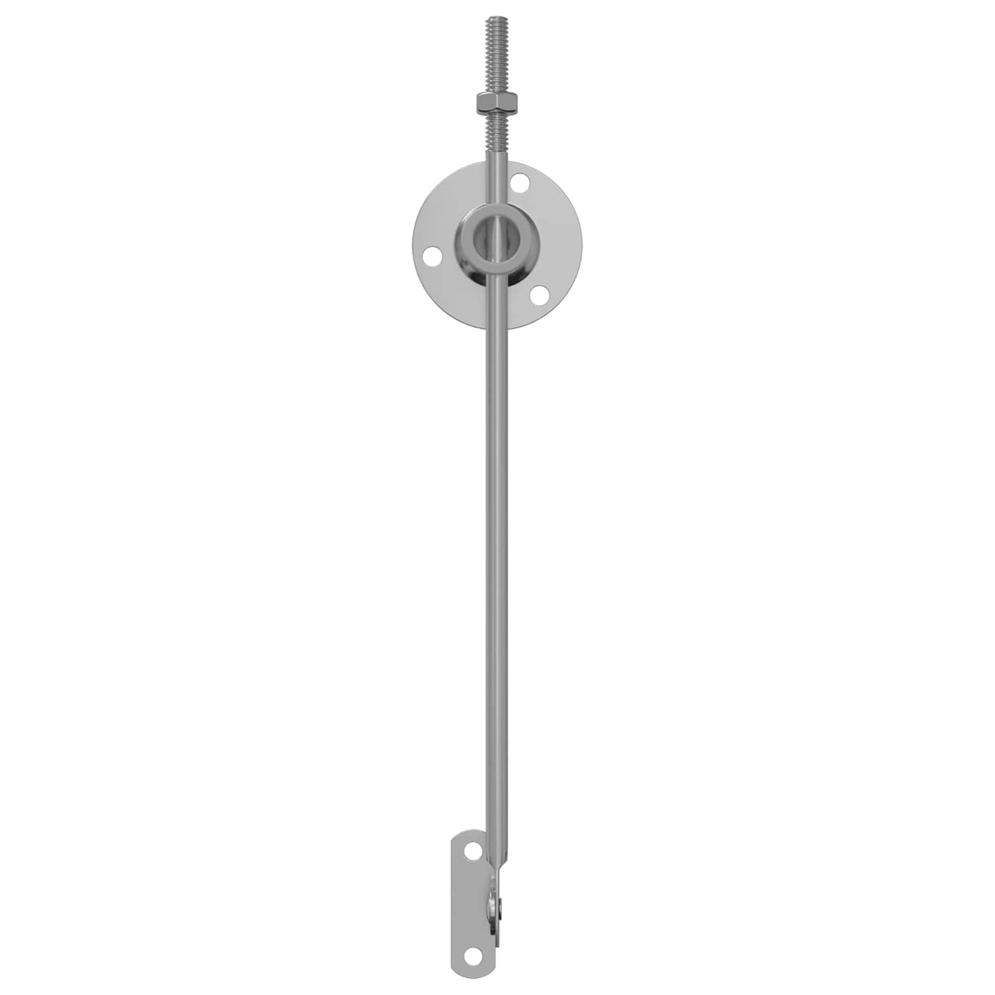 Låg støttehængsel 12 pcs Sølv 194 x 36 x 18 mm Jern