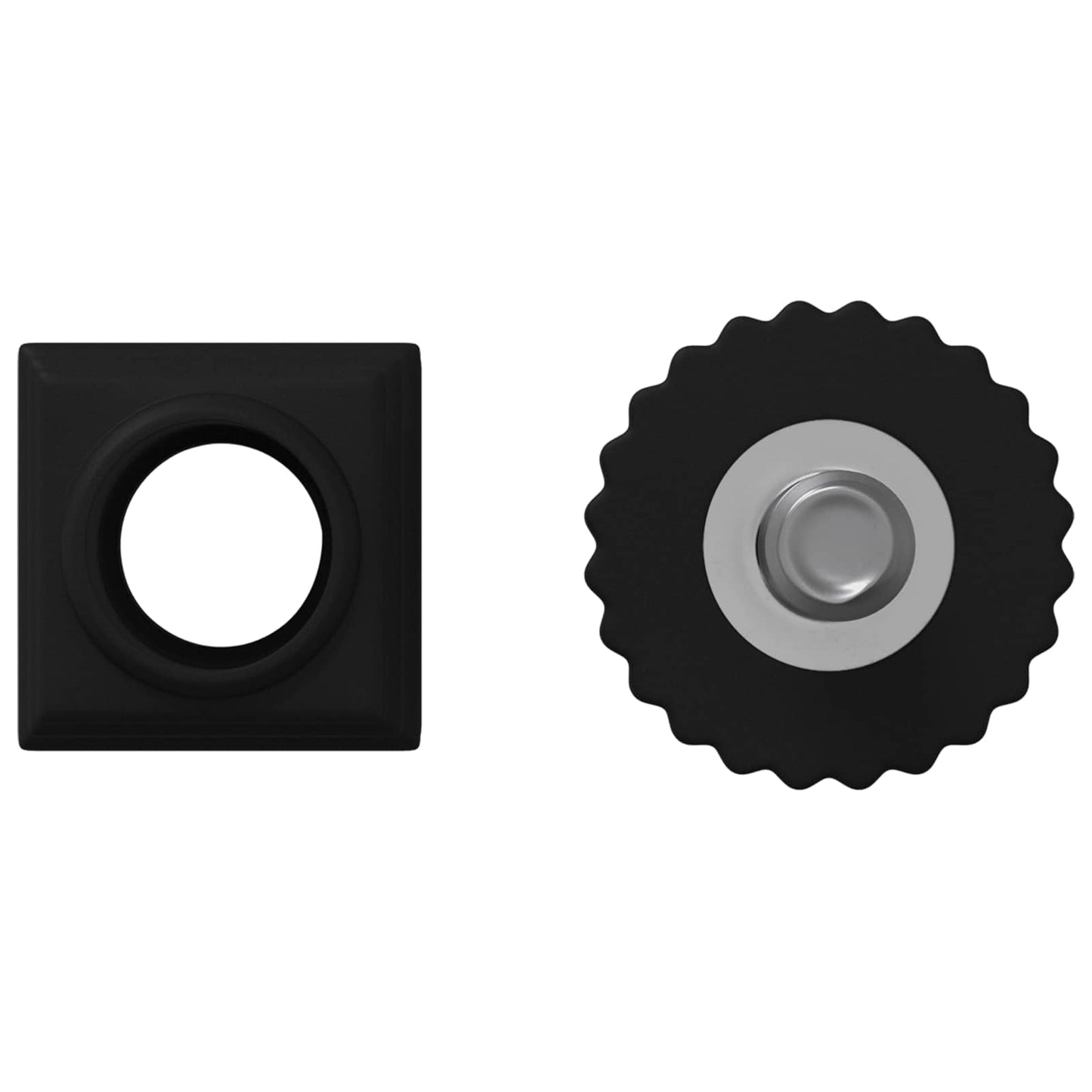 Møbelleveler Indstillelig 2 pcs Sort M6 PP