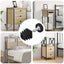 Møbelleveler Indstillelig 12 pcs Sort M6 PP