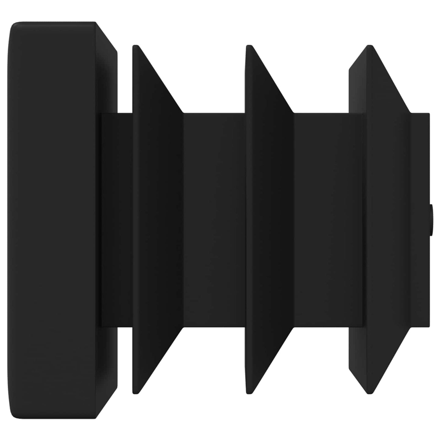 Endekapsler 12 pcs Sort 15 x 15 x 15 mm PP
