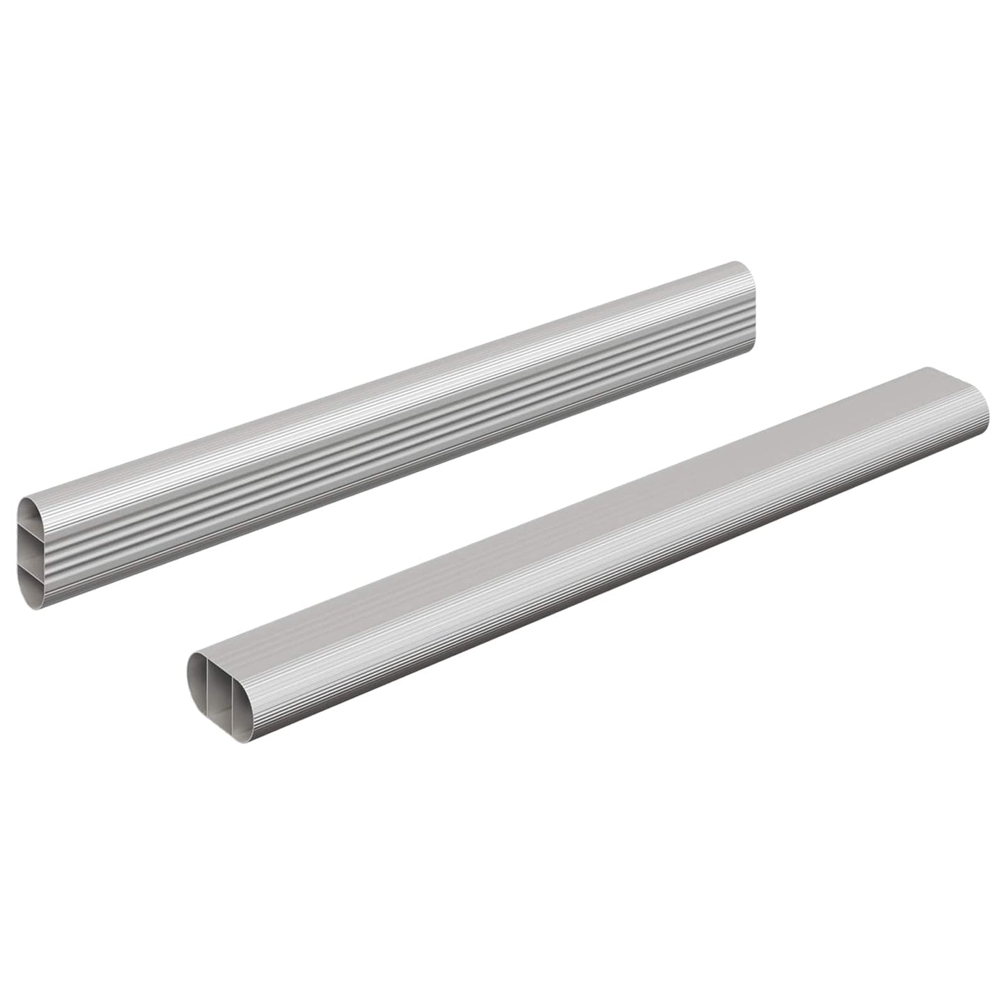 Skab Stang 2 pcs Sølv 264 x 15 x 29 mm Aluminiumlegering