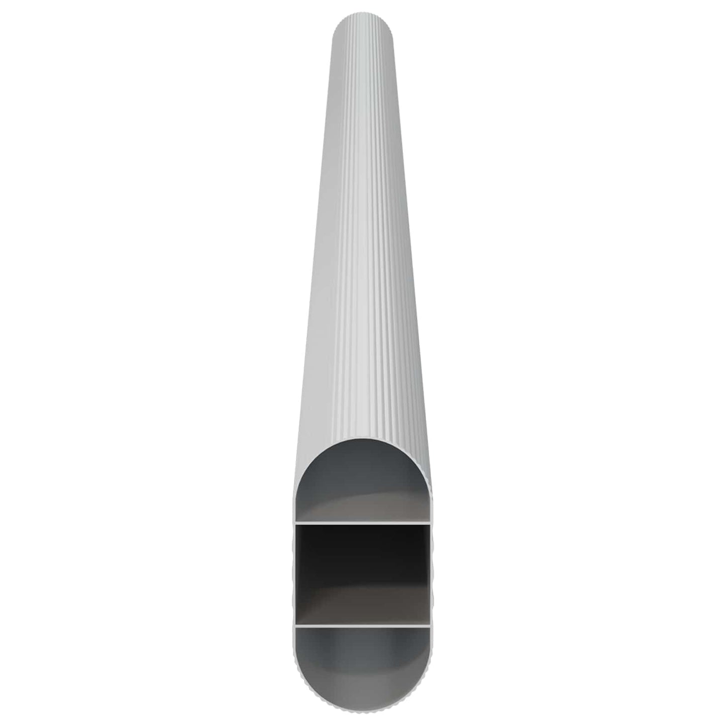 Skab Stang 12 pcs Sølv 372 x 15 x 29 mm Aluminiumlegering