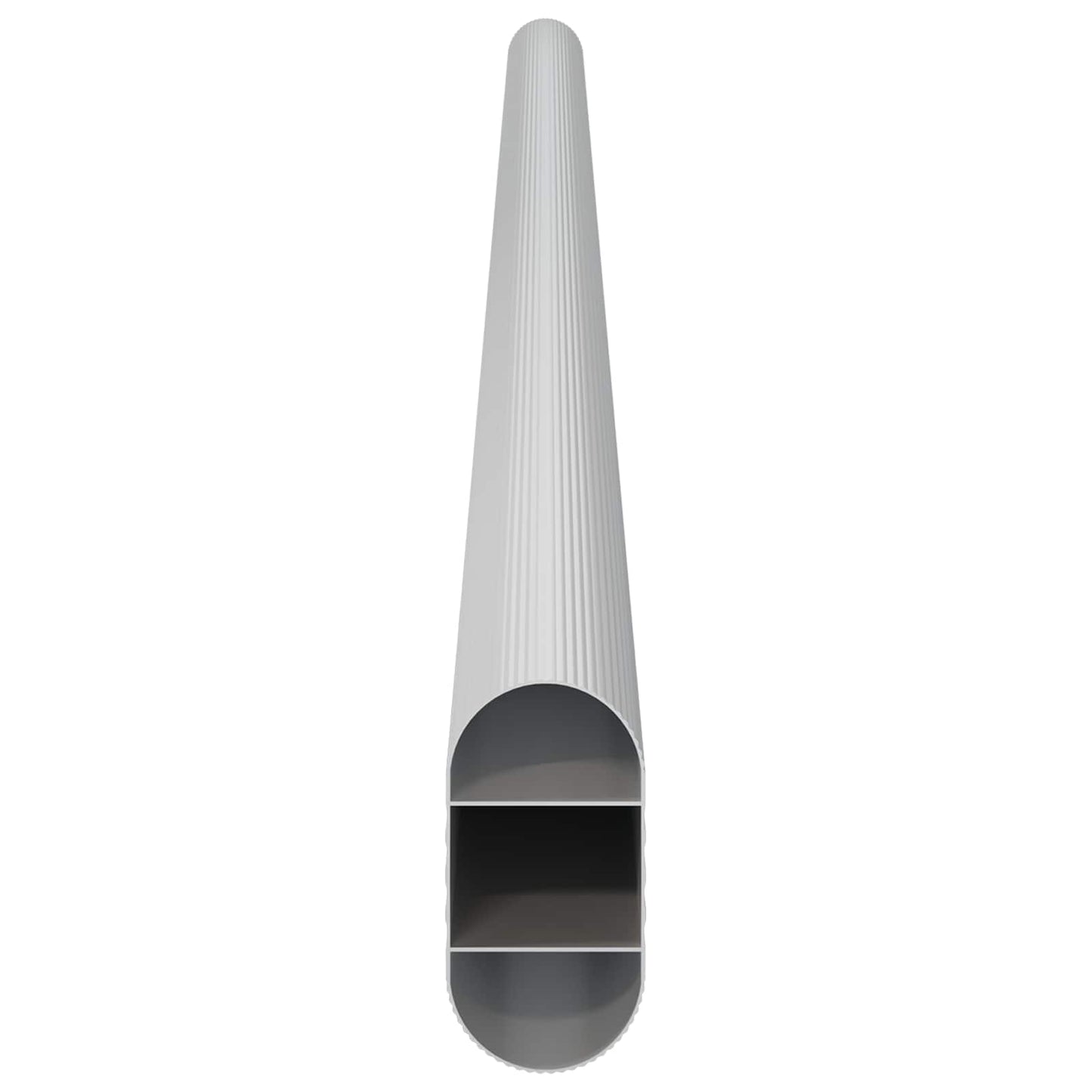 Skab Stang 12 pcs Sølv 472 x 15 x 29 mm Aluminiumlegering