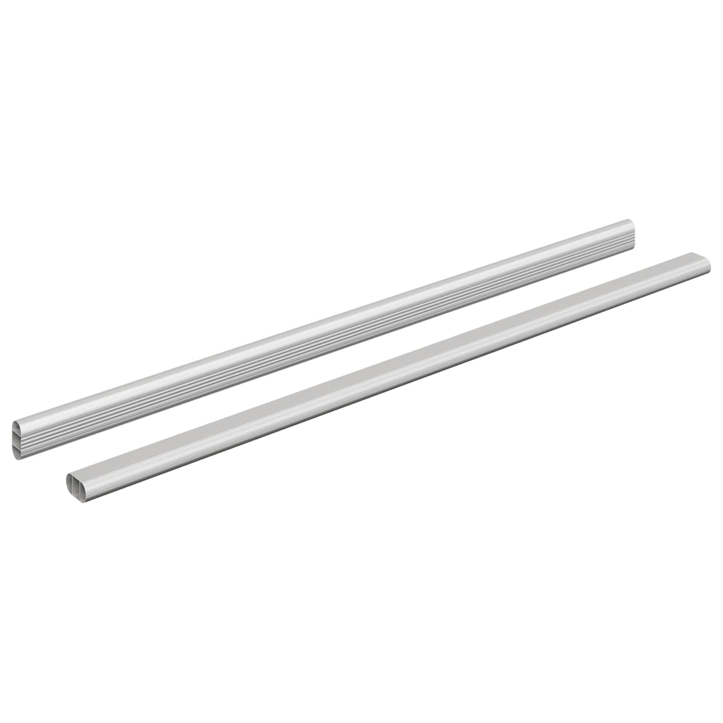 Skab Stang 2 pcs Sølv 664 x 15 x 29 mm Aluminiumlegering