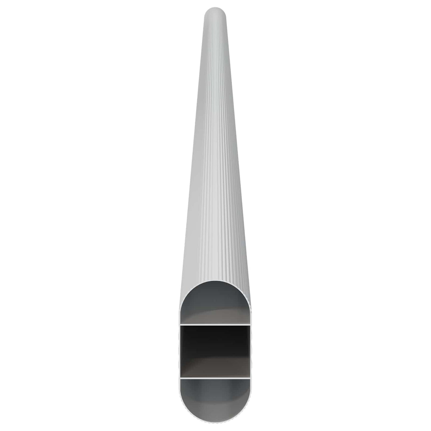 Skab Stang 12 pcs Sølv 664 x 15 x 29 mm Aluminiumlegering