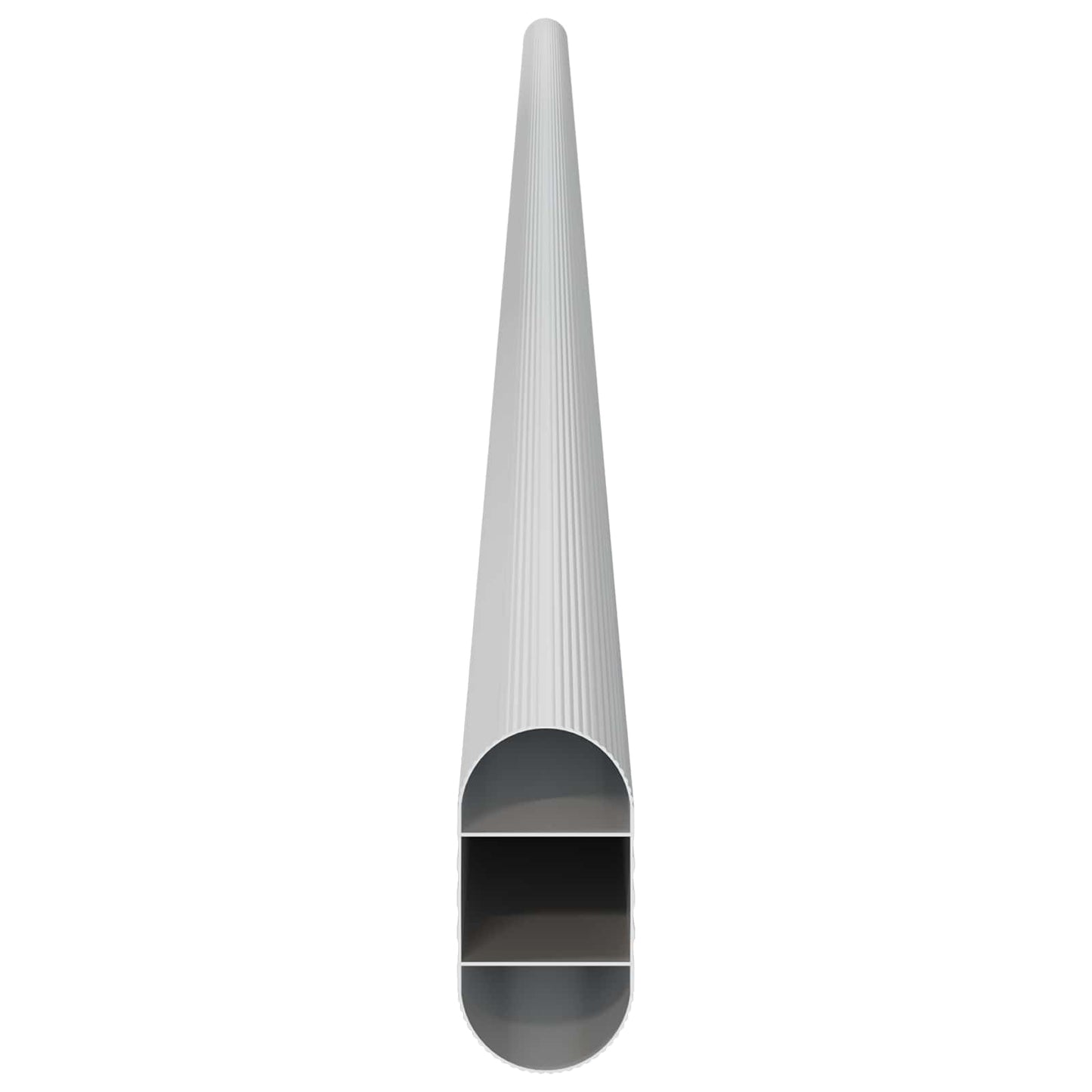 Skab Stang 12 pcs Sølv 864 x 15 x 29 mm Aluminiumlegering