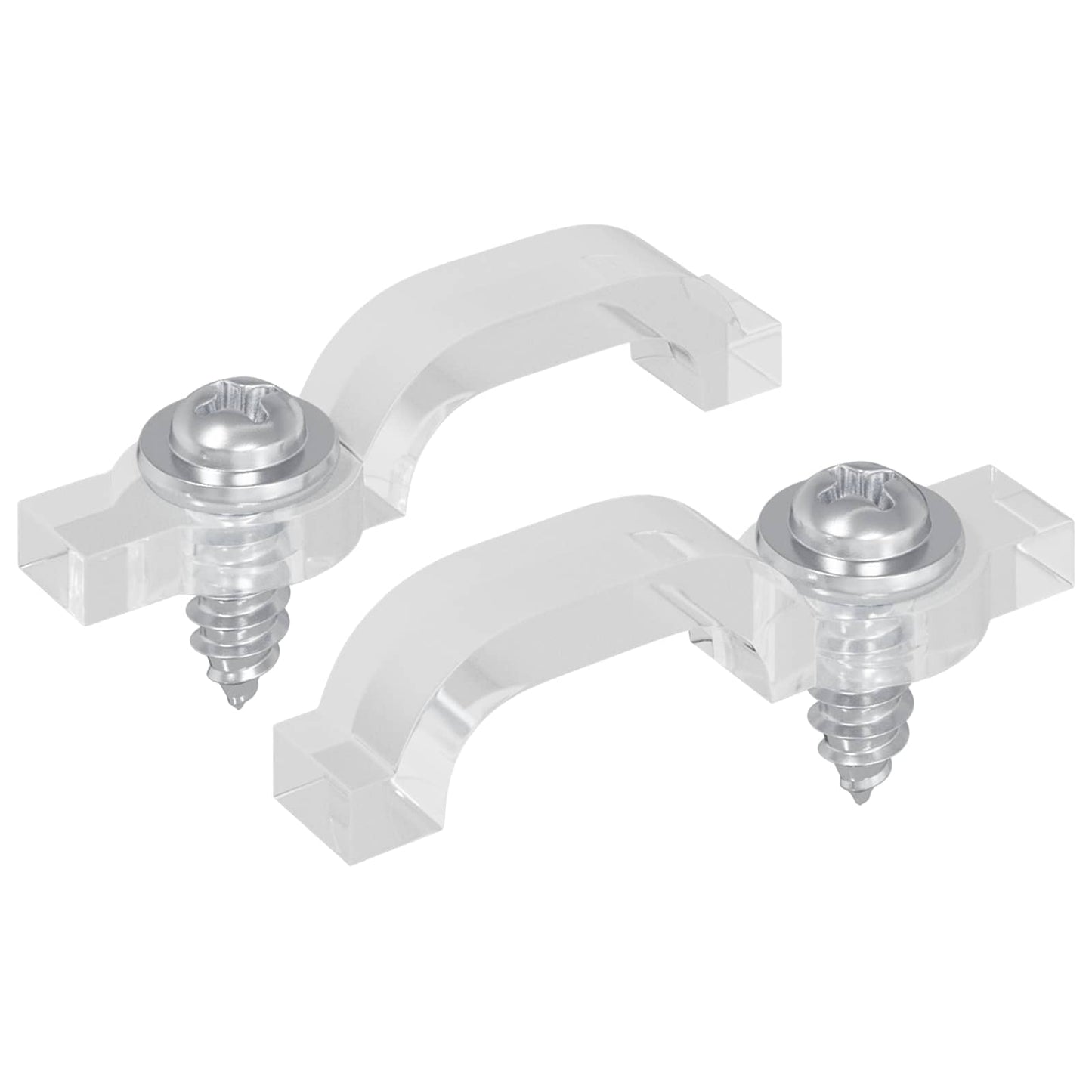 LED Strip Clips 23,8 mm 2 pcs Transparent Plastik og Jern