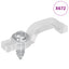 LED Strip Clips 23,8 mm 12 pcs Transparent Plastik og Jern