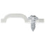 LED Strip Clips 23,8 mm 12 pcs Transparent Plastik og Jern