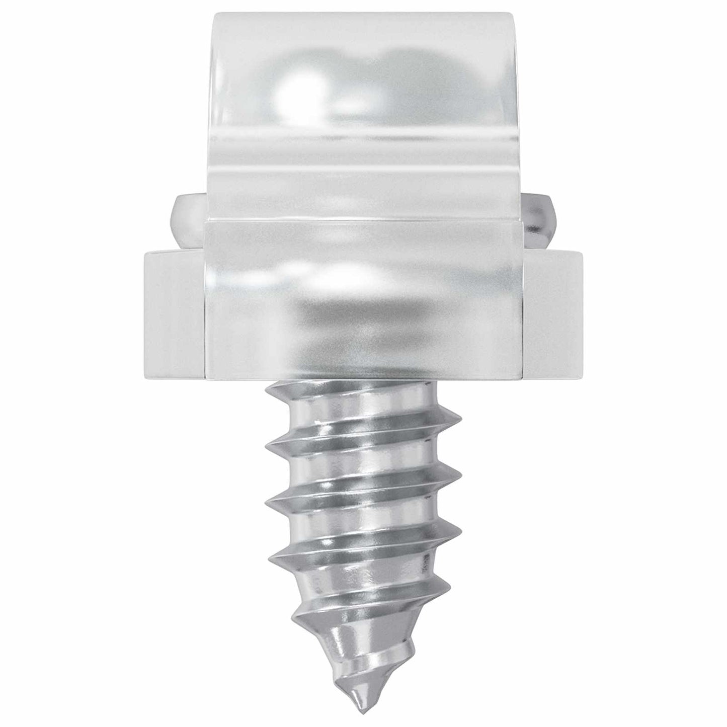 LED Strip Clips 23,8 mm 12 pcs Transparent Plastik og Jern