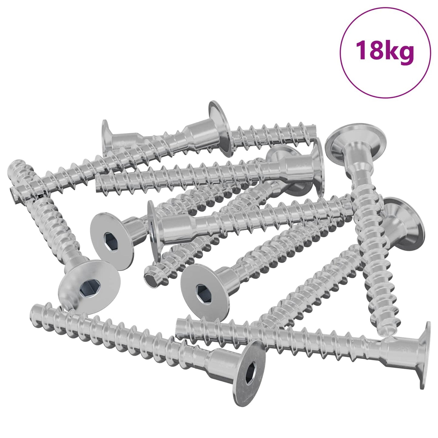 Skrue 5143 pcs Zinkbelagt 5 x 40 mm Jern