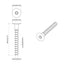 Skrue 5143 pcs Zinkbelagt 5 x 40 mm Jern