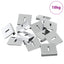 Spejlholdningsbracket 340 pcs Nikkel 35 x 30 x 8,3 mm Stål