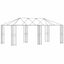 Gazebo Ramme 6 x 3 m Sort Stål