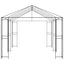 Gazebo Ramme 6 x 3 m Sort Stål