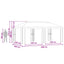 Have Gazebo 6 x 3 m Terrakotta Polyester og Stål 190