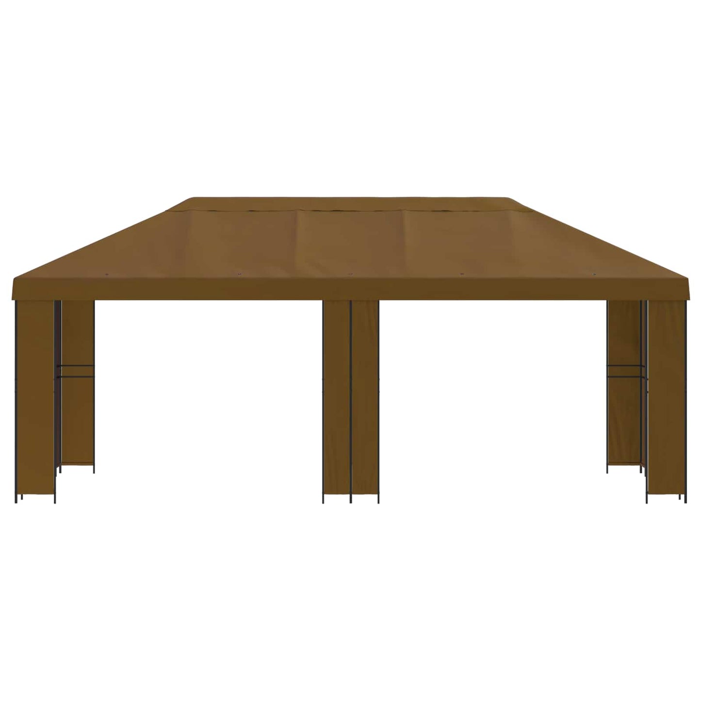 Have Gazebo 6 x 3 m Gråbrun Polyester og Stål 190