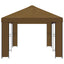 Have Gazebo 6 x 3 m Gråbrun Polyester og Stål 190