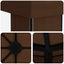 Have Gazebo 6 x 3 m Brun Polyester og Stål 190