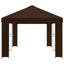 Have Gazebo 6 x 3 m Brun Polyester og Stål 190
