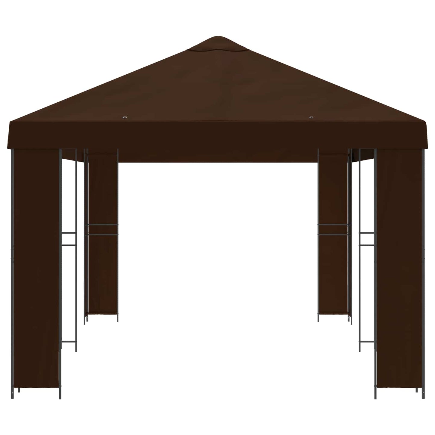 Have Gazebo 6 x 3 m Brun Polyester og Stål 190
